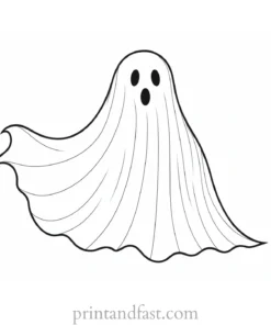 ghost coloring page theme