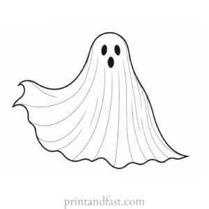 ghost coloring page theme