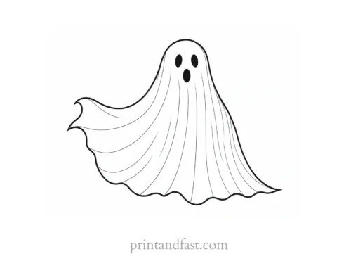 ghost coloring page theme