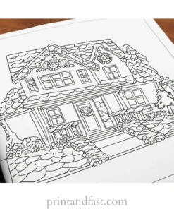 gingerbread coloring page PDF