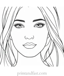 girl coloring page free