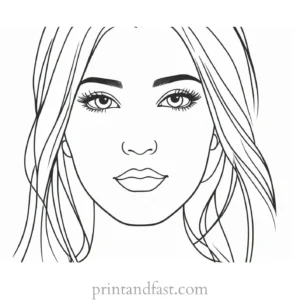 girl coloring page free