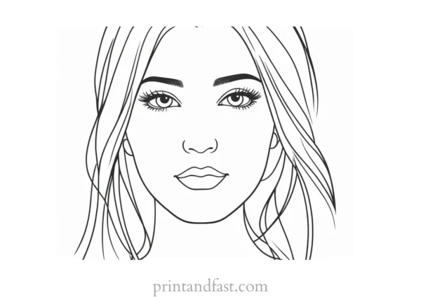 girl coloring page free