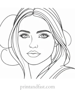 girl coloring page picture