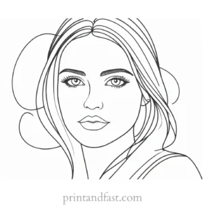 girl coloring page picture