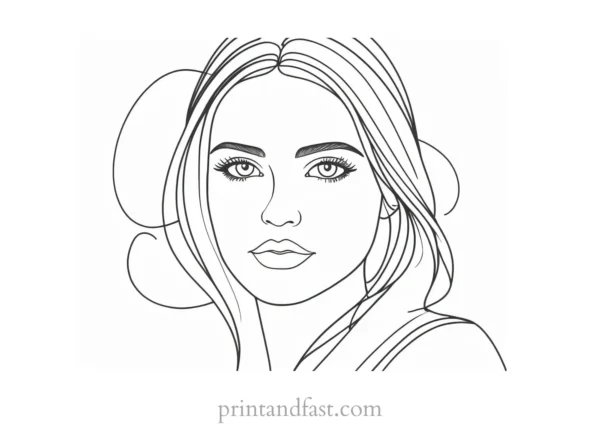 girl coloring page picture