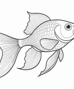 goldfish coloring page