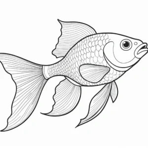 goldfish coloring page