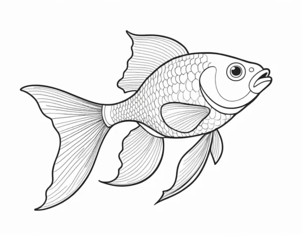 goldfish coloring page