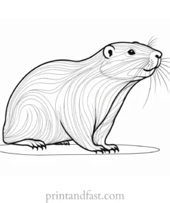 groundhog coloring page fun