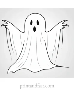 halloween ghost coloring page