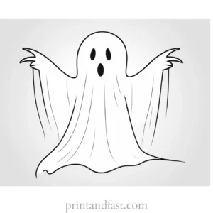 halloween ghost coloring page