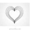 heart coloring page advanced