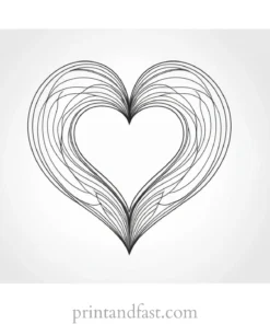 heart coloring page online