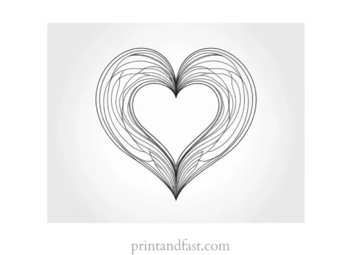 heart coloring page online