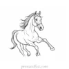 horse coloring page online