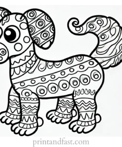 imaginative puppy coloring page