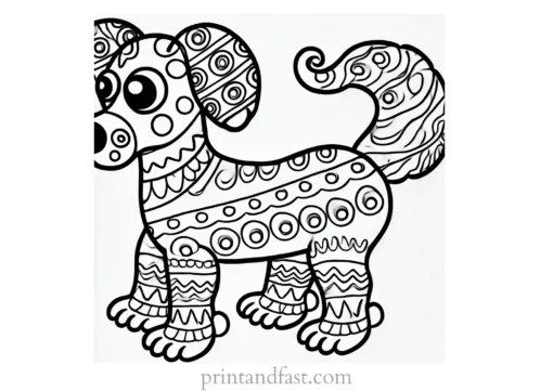 imaginative puppy coloring page