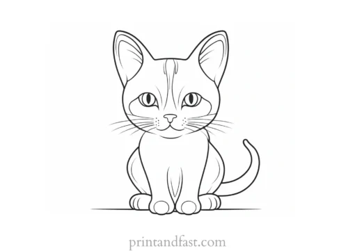 interactive kitty coloring page