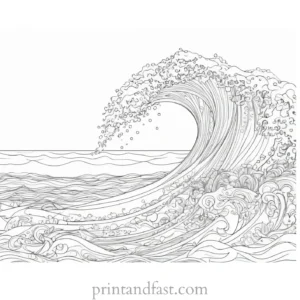 intricate ocean coloring page