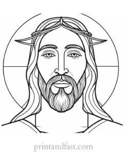 jesus coloring page for adults