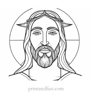 jesus coloring page for adults