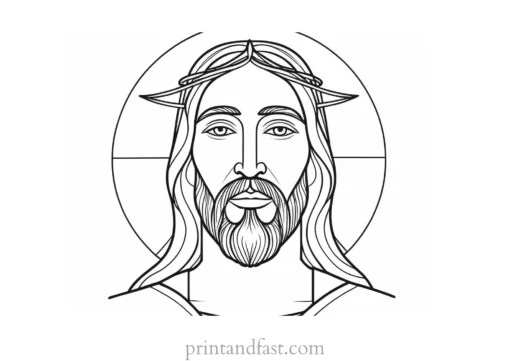 jesus coloring page for adults