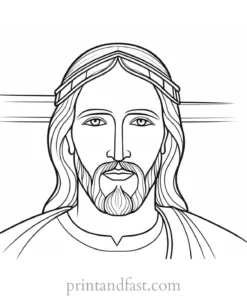 jesus coloring page free