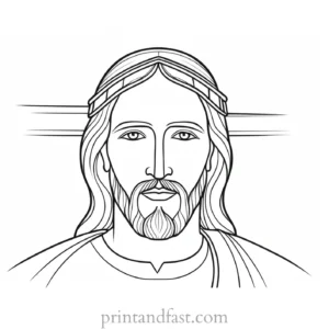 jesus coloring page free