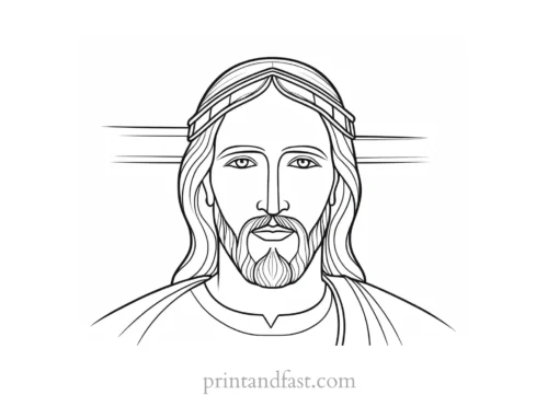 jesus coloring page free