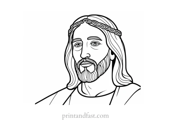 jesus coloring page online