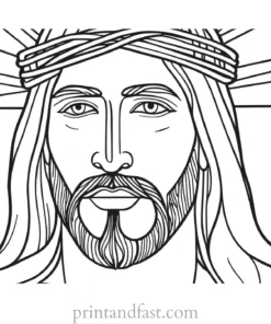 jesus coloring page printable