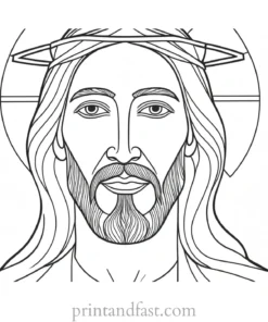 jesus coloring page religious