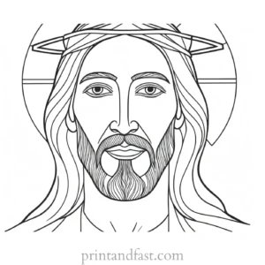 jesus coloring page religious