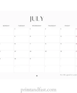 july 2024 calendar printable