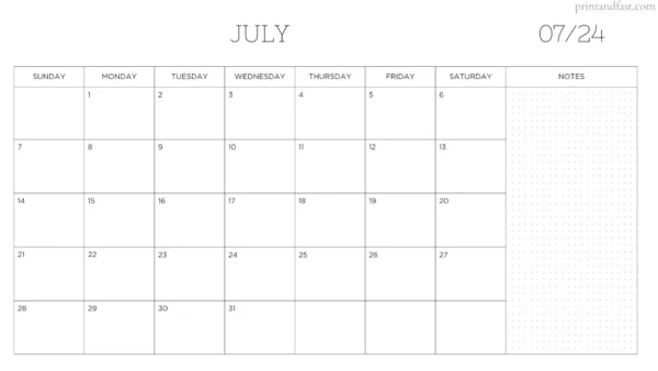 july 2024 calendar printable 4