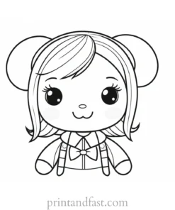 kawaii coloring page printable