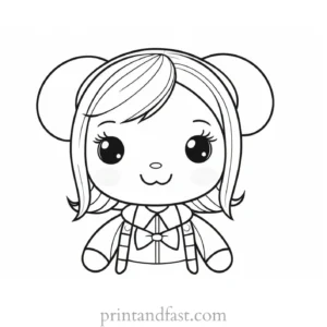 kawaii coloring page printable