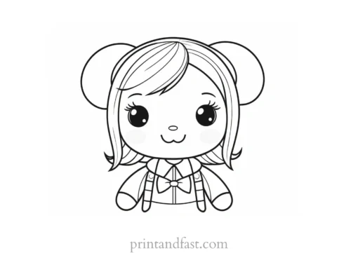 kawaii coloring page printable