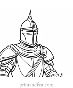 knight coloring page king