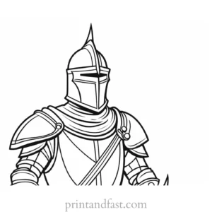 knight coloring page king