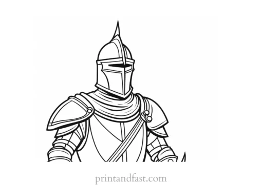 knight coloring page king