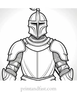 knight coloring page online