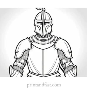 knight coloring page online