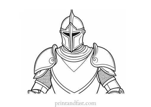 knight coloring page printable