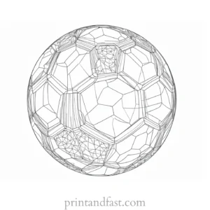 large Football Coloring Page