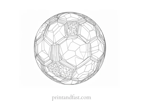 large Football Coloring Page