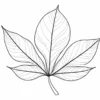 leaf coloring page free