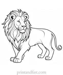 lion coloring page fun