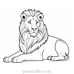 lion coloring page online